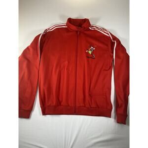 Vintage Adidas Originals Disney Goofy Red Track Top Men’s Track Jacket Size 3XL